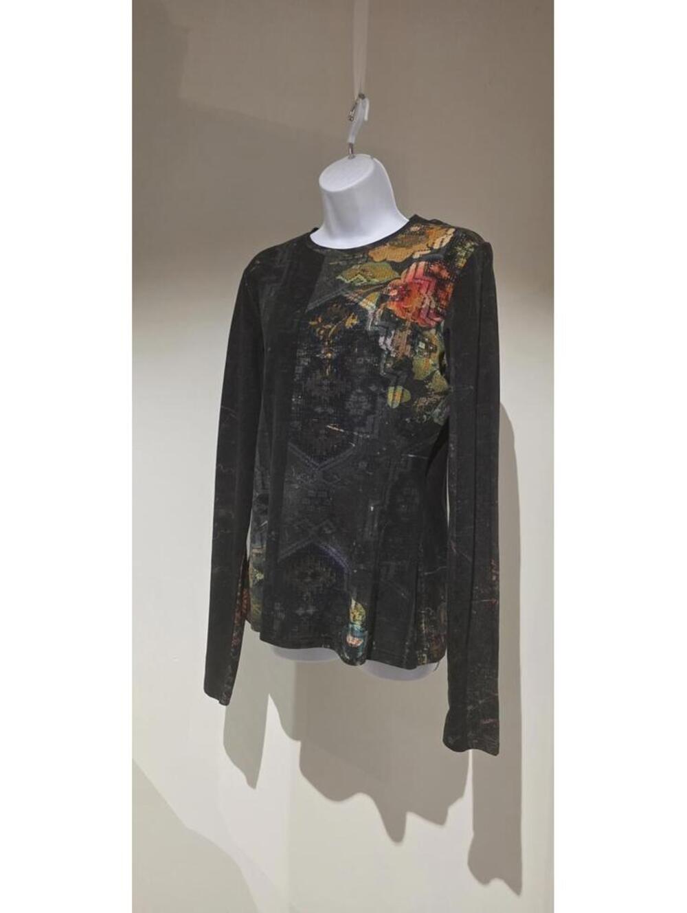 Gary Graham 422 - Women's Floral Flower Long Sleeve Top